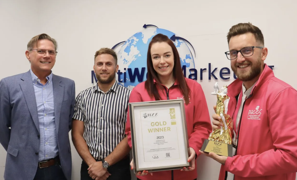 NYX Awards Winner - Award-Winning Success Captured with the NYX Awards Statuette